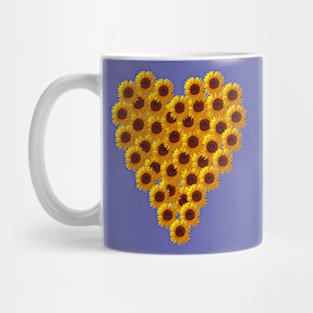 Heart of Sunflowers for Mothers Day Mug